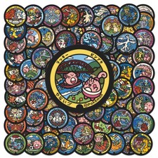 Pokemon Stickers 108 Pc Set Japanese Sewer Manhole 1'' Decals Art Waterproof US