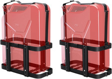 2 Pack Upgrade Jerry Can Mounting Holders 5 Gallon 20 Liter Black Double Lock