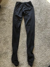 Youth Boys Ballet Footed Tights Size 11/12 Black Body Wrappers. Z