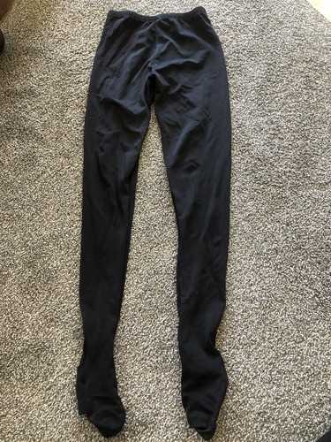 Youth Boys Ballet Footed Tights Size 11/12 Black Body Wrappers. Z