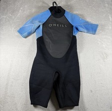 O'NEILL Reactor-2 2mm Men s Medium Short MS Black Blue Back Zip Spring Wetsuit