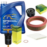 MANN-FILTER Inspektionspaket Mannol 5L Special Plus 10W-30 FüR Renault Megane