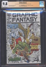 Graphic Fantasy #1 CGC 9.8 WP Signed 31/200 1st Dragon Savage Dragon Ajax 1982