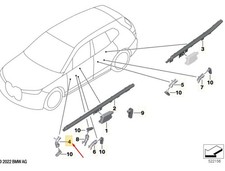 BMW IX I20 vorne links LED -Türgriff und Armlehne 63315A5F748 Neue Echt