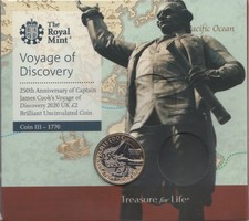 2020 CAPTAIN COOK £2 COIN BUNC PACK 250th ANNIVERSARY ROYAL MINT FREE POSTAGE