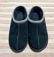 UGG Tasman Black Suede Slip-On Slippers US 4 EU 36