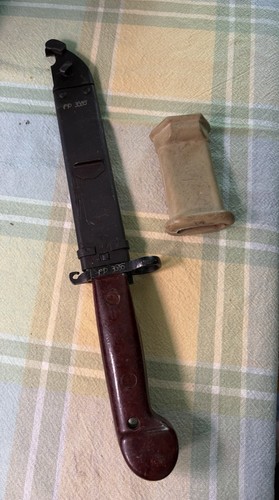 Surplus Romanian Bayonet / Knife with Sheath, Insulator,  Matching #’s Preowned