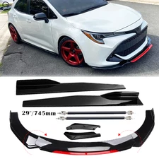 Front Bumper Lip Spoiler Splitter Body Kit Side Skirt Rear For Toyota Corolla H