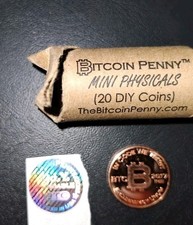 Bitcoin Penny Coin PLUS 100k Sats .001 BTC Mini Physicals Currency