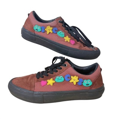 Vans Skate Old Skool Frog Skateboard Brown Black Shoes