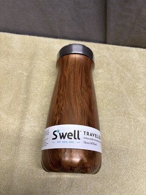 Swell Wood Grain Travel Mug Bottle 16oz. - Food Network Branding - S Well