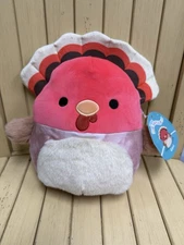 NEW Squishmallows 8” Inch Gavi The Turkey Autumn Fall Thanksgiving Harvest Squad