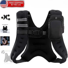 ZELUS Weighted Vest 6lb/8lb/12lb/20lb/25lb/30lb W/ Reflective Stripe Men Women
