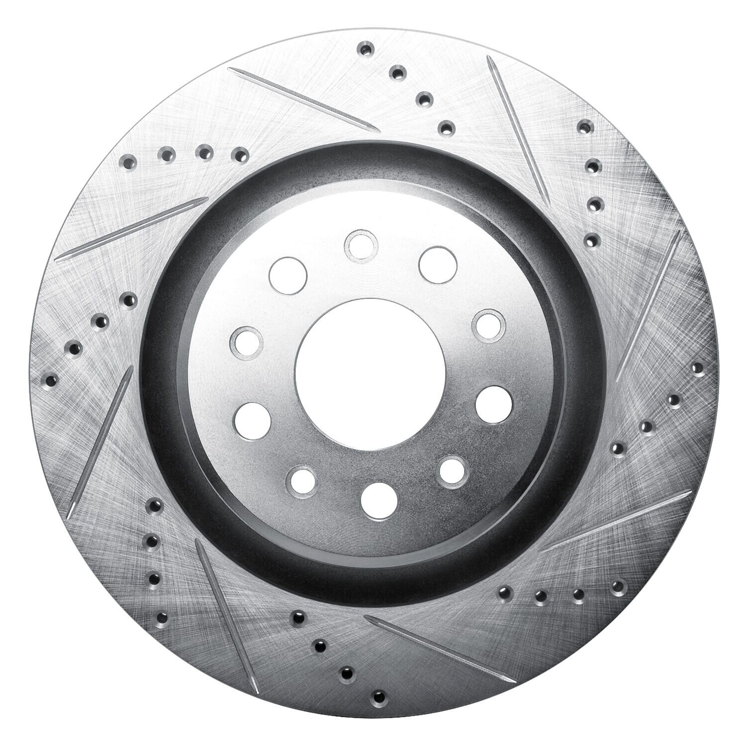 For Maserati Ghibli 17-22 Brake Rotor eLINE Drilled & Slotted 1-Piece Rear