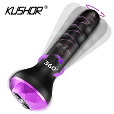 Anal Vibrator Male Prostate Massager Vibrating Rotating Butt Plug Anal Dildo But