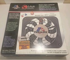 Flex-a-lite 123 12 Lo-profile S-blade Puller Electric Fan - Open Box - Nos