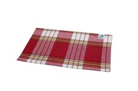 Saunatuch Ohne Fransen Strandtuch Hamamtuch Classic Rot Kariert Ca. 80X170 Cm
