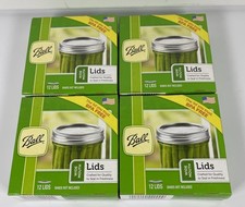 Ball Wide Mouth Lids 4 Boxes With 12 Lids Per Box 48 Total Canning