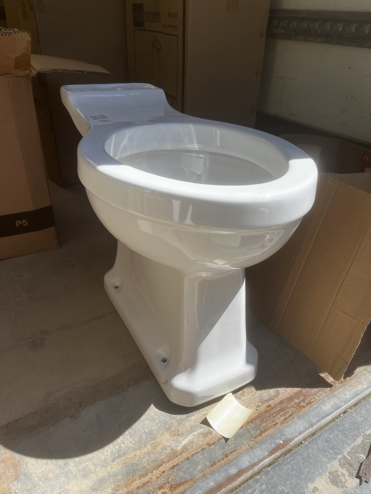 Burlington Close Coupled Toilet Pan White P5 Traditional Style