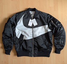 Nike Sportswear Swoosh Therma-Fit giacca bomber reversibile nero taglia M | DD6055-010