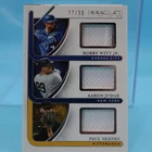 2026 Panini Immaculate TRIPLE JERSEY RELIC /99 Bobby Witt Jr Aaron Judge Paul Sk