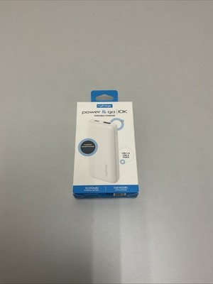myCharge 10000mAh Power & Go Power Bank - White T36-32
