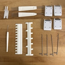 Lot of 14 Various Knitting Machine Parts And Tools