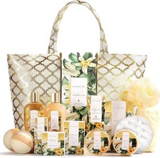 Spa Luxetique Gift Baskets for Women,15 Pcs Vanilla Spa Gifts for Women, Wome...