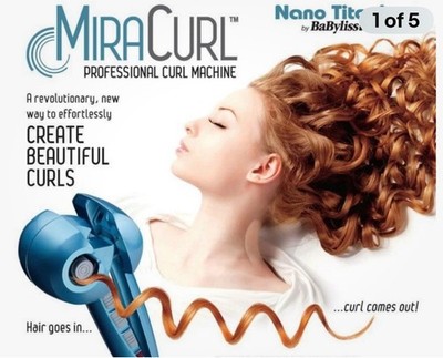 Curling Iron 6 Piece SET Mira Curl Hair Care Travel Style Pink Elegant Luxury