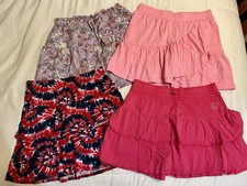Lot of 4 Girls Skirts Garanimals Place Pink RWB Multicolor Size 10/12 Preowned