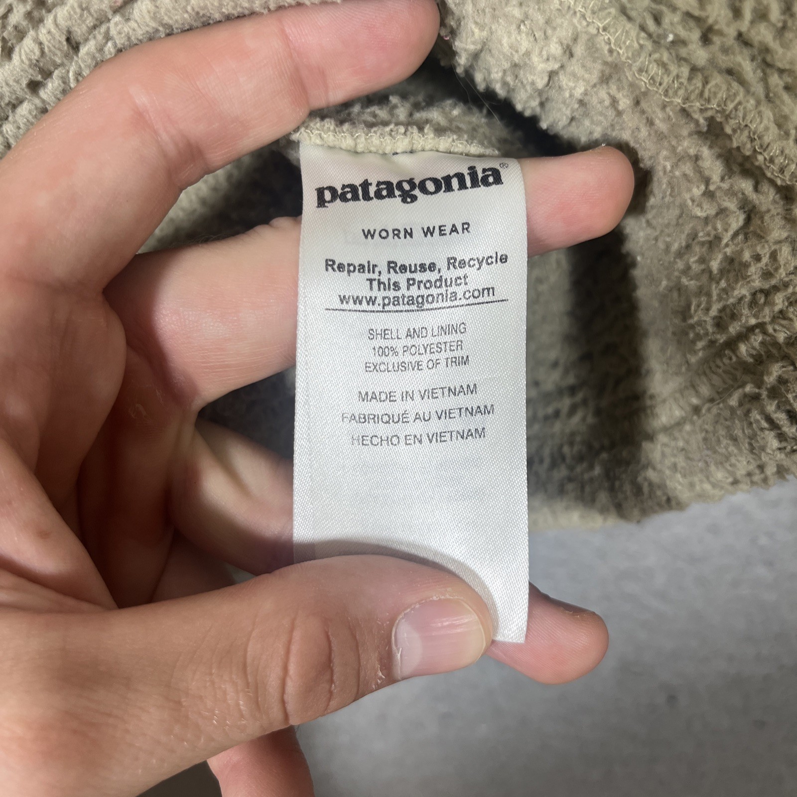 Patagonia Los Gatos Fleece Pullover Womens Size M Brown Warm Soft Fluffy Hiking