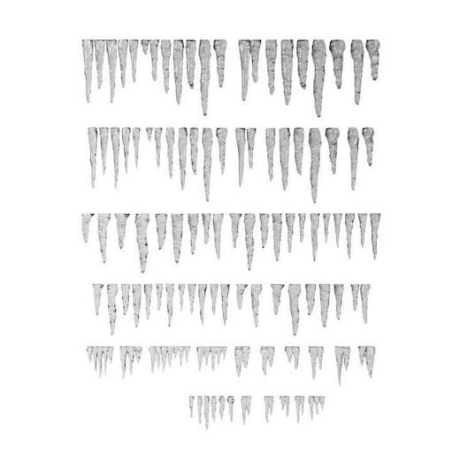 Green Stuff World 3D Printed Resin Bits - Stalactites & Icicles 100pcs