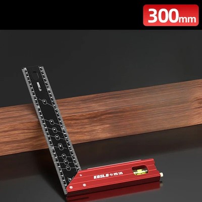 L Shape Ruler Aluminum Alloy Multi Angle Square Carpentry Parallel Scribing Tool