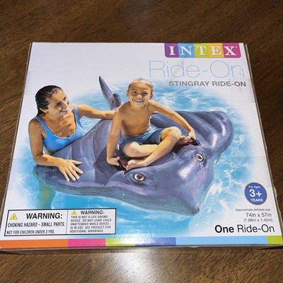 Intex STINGRAY Pool Float Ride-On Large with Handles Durable Inflatable 74x57 