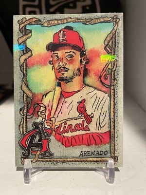 2025 Topps Shoebox Treasures Andy Friedman Nolan Arenado /35 Logo Laminate Cards