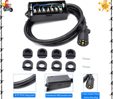 6 Foot 7 Pin Trailer Plug Wiring Harness 7 Way RV Cord Wire with 6 ft