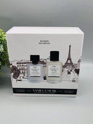 Maison Des Reves Vanilla Musk 2 Pc Gift Set Eau De Parfum Spray 2.6 oz/Body Oil