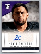 2014 Panini Prestige Scott Crichton Auto Rookie Auto #281 Vikings