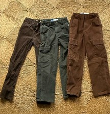Boys Corduroy Pants Size 12 Lot Of 3 Pairs Green Brown Tan Old Navy And GAP
