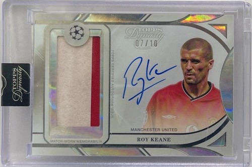 ROY KEANE 2024-25 TOPPS DYNASTY UCC #APL-RK1 MATCH-USED PATCH AUTO #7/10 SP SSP