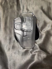 GUN FLOWER G19 OWB HOLSTER, LEVEL II RETENTION LOCKING SYSTEM-RIGHT HAND (CLEAR)