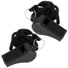 Plastic Whistles w/ Lanyard for Sports Coach Referee Lifeguard Emergency