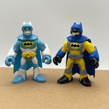 Imaginext DC Super Friends Batman Arctic & Helicopter Pilot Suit Figures b5