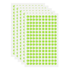 5 Sheet/800Pcs Self Adhesive Acrylic Gem 5mm Sticker Gem Stones Green