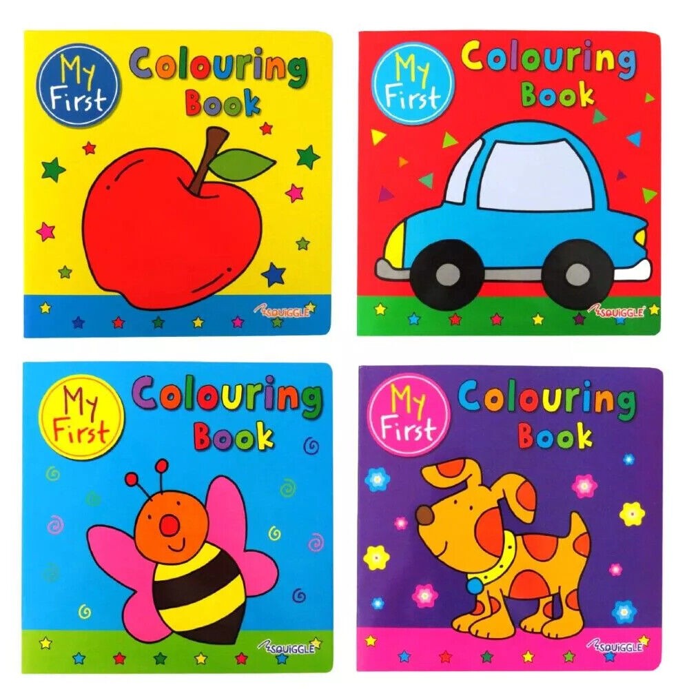 My First Colouring Book Kids Activity 3-10 Years Creative Drawing Assorted