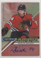 2020-21 Upper Deck Synergy Rookie Auto Red /25 Nicolas Beaudin #AR-NB Auto 0a6
