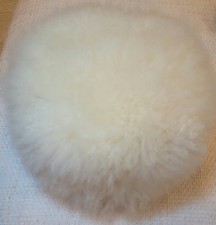 Vintage Fur Hat - Off White - 1950's Fully Lined In Hot Pink Satin 23"