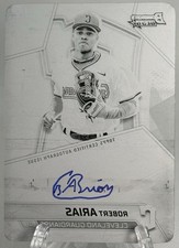 2025 Bowman Best Robert Arias #B25-RA Black Printing Plate Auto 1/1 Guardians