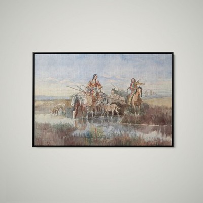 Charles Marion Russell - Indian Family With Travois - Paper or Canvas