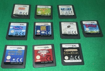 10 x NINTENDO DS HANDHELD GAME CART KONVOLUT - RETRO GAMING inkl. KINDERSPIELE ETC.